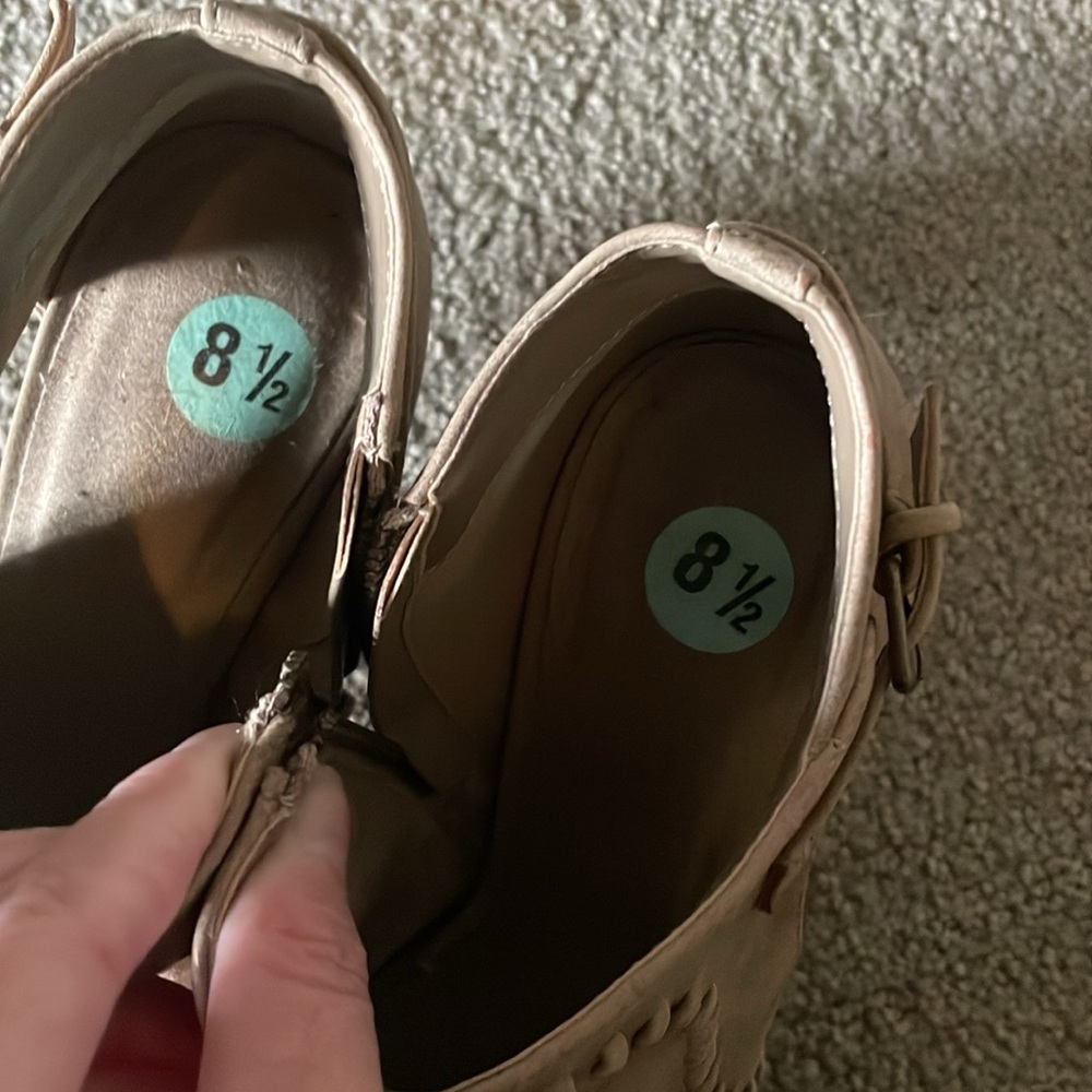 Open Toed Heeled Booties - Picture 6 of 7